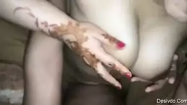 Newly wife riding husband dick