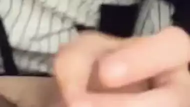Nom! Button Tongues and Plays With My Soft Cock!
