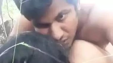 Desi GF Fucked by her BF in the Forest (3 Clips Merged)