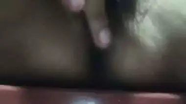 Village wife selfie naked boobs and hairy pussy show