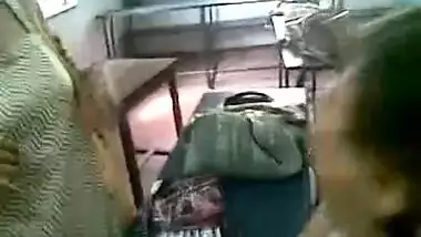 Engineering college girls enjoying in classroom.