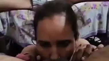 Maid gives a blowjob and licks an asshole for money