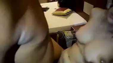 Real threesome Indian sex two guys who made pleased slutty Desi wife