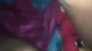 Desi girl rubs man's XXX tool with boobs that are covered with sperm