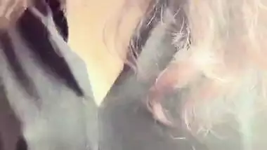 Desi girl showing thick nipple