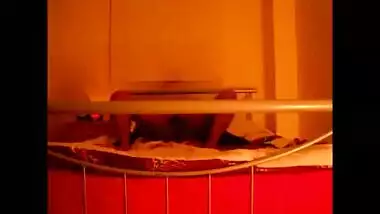 Indian guy fucks white girl (bad camera angle)