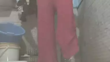 Friend mom nude bath caught on camera under the door