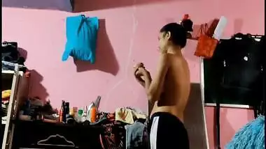 Desi Hidden Cam Sis changing dress and Bro walks in and FK Part 2
