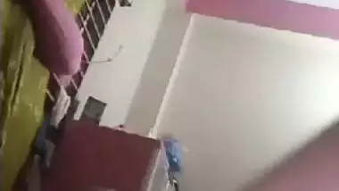 Newly married wife fingering pussy with lover on video call