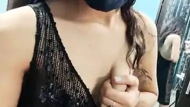Cute little cousin showing her small tits