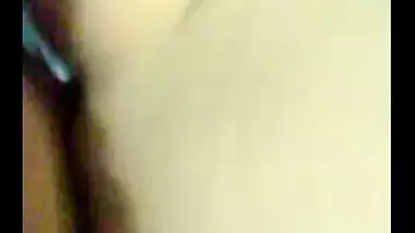Amateur teen babe gives blowjob before riding lover