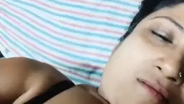 Busty Bengali Boudi playing with dildo