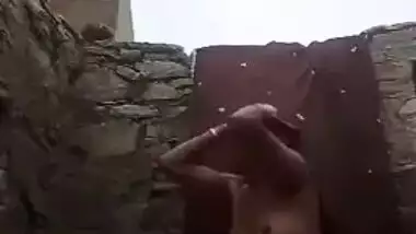 Desi MILF loves her sex body and touches XXX parts showering on camera