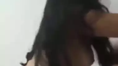 Nude Bengali Girl Moaning While Licking Pussy