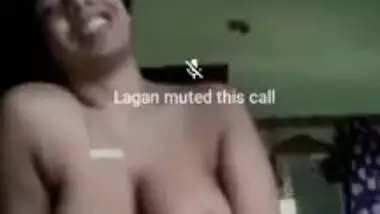 Booby girl showing her nude body on video call