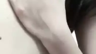 Sex obsessed Indian girl takes her clothes off and exposes XXX boobies