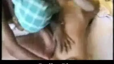 Hot teen babe is blowing a huge cock.