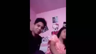 Legal age teenager girl enjoys a romantic home sex session with her boyfriend