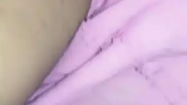 Village Bhabhi lifting her petticoat to show her pussy