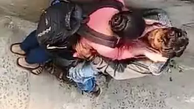 Desi student Outdoor romance