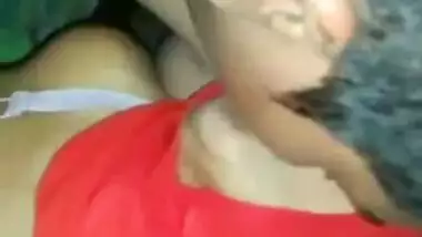 Young Bangladeshi Boy Sucking Old Bangladeshi Prostitute Aunty Boobs and Kissing Her