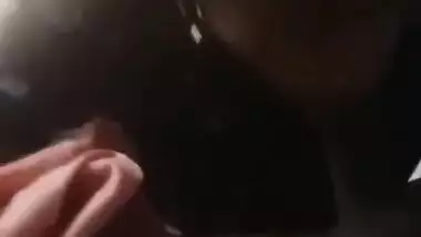 Showing boobs and giving blowjob to lover 4 clips