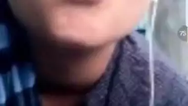 Cute Indian chick smiles while showing boyfriend her sexy XXX assets