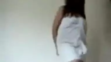 Bhabi dance in towel
