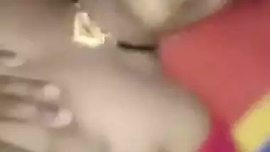 Stud squeezes Desi bhabhi's XXX tits when drilling her wet twat