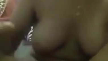 Very cute girl giving handjob