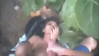 Black Latin Girl vs Big White Dick in Jungle