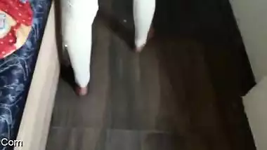 Indian babe showing big ass with wax
