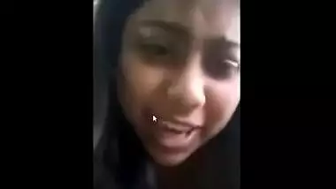 For cash Indian porn star demonstrates on camera her tits and pussy