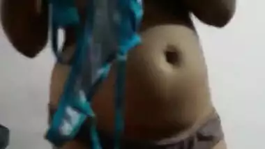 Pregnant indian wife showing her boobs