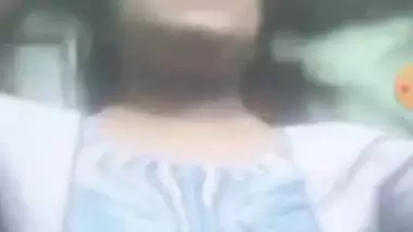 Chubby Indian girlfriend showing big boobs