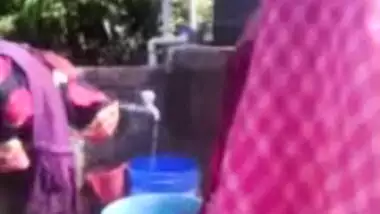 Recording village chachi secretly while bathing