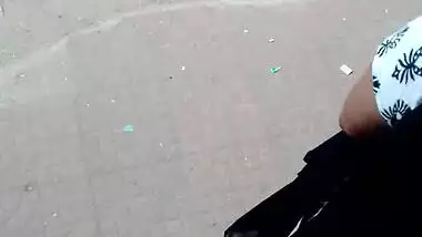 Tamil school girl deep boobs cleavage in public