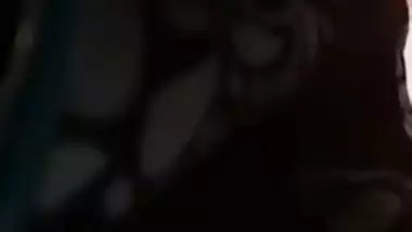 Horny couple musterbating during video call