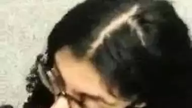 Public bathroom sex video of a NRI girl giving blowjob