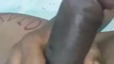 Fuck-hungry Desi wench strokes her lover's XXX thick dick at home