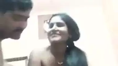 South Indian couple smiling doggy fucking at home