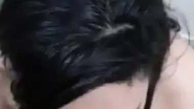 Big boob girl gives a desi blowjob to her lover