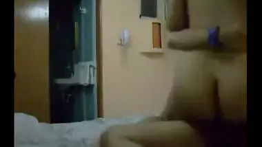 Young pair have a fun a hardcore home sex session