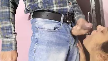 Indian Bhabhi eating cum after fucking