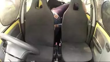 Outdoor blowjob video of a driver and a teen girl