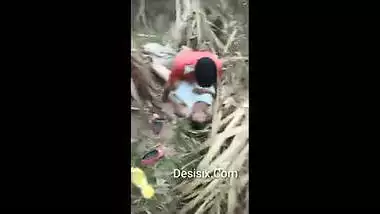 College-going village girl Desi group sex outdoors