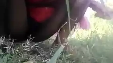 Telugu village wife outdoor pee