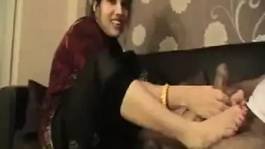 Sexy Punjabi Bhabhi Doing Foot Job With Lovely Legs