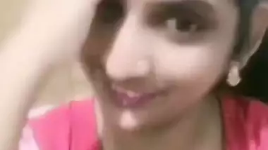 Cute Telugu bhabhi shows big boobs and hot pussy