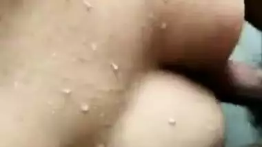 Desi wife Maahi to hubby fuck her pussy and ass in bathroom with clear audio